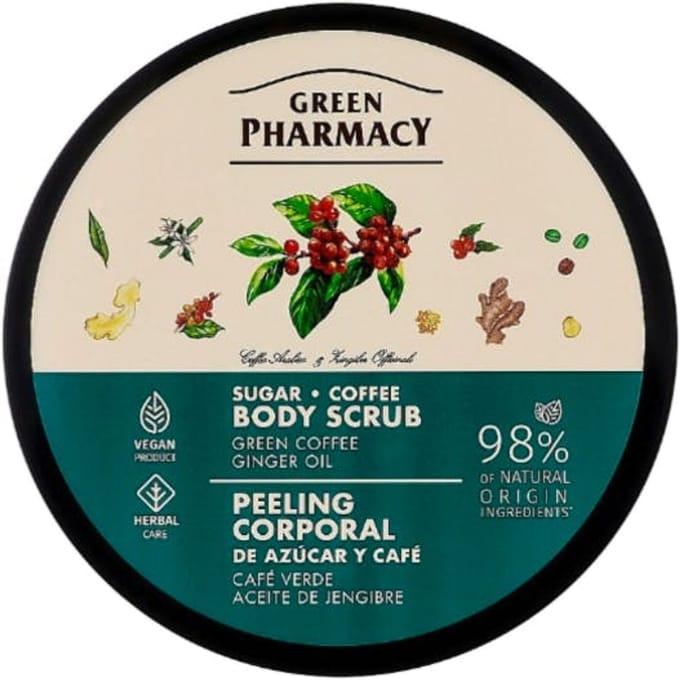 Green Pharmacy Body Scrub Green Coffee And Ginger Oil 200 ml