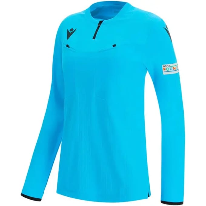 Scheidsrechtershirt lange mouwen voor dames Macron Uefa 2021