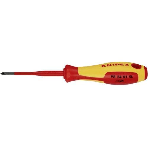 Knipex Phillips® 98 24 01 SL VDE Kruiskop schroevendraaier PH 1 Koplengte: 80 mm