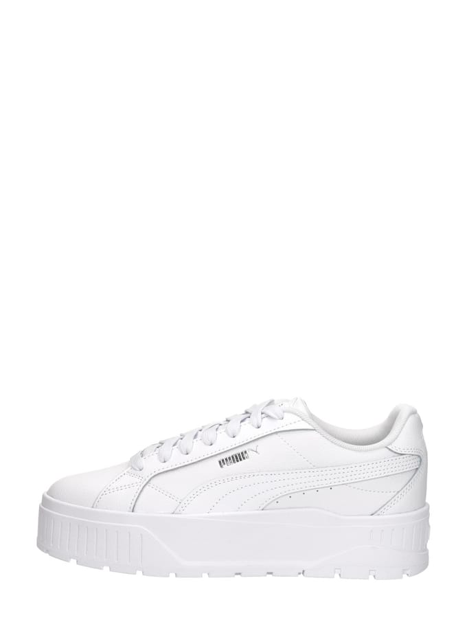 PUMA Karmen II L Dames Sneakers - Puma White-Puma White-Puma Silver