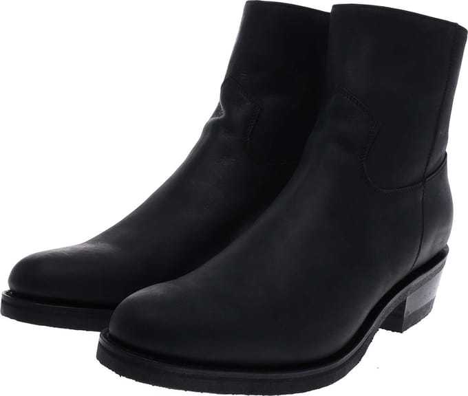 LAZO 4984 heren enkellaars western zwart