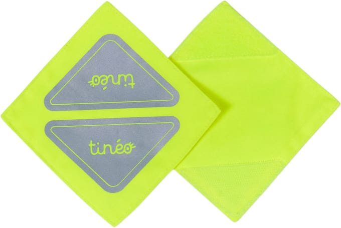 Reflecterende patches - TINEO - Haak-en-lus sluiting - Neon geel