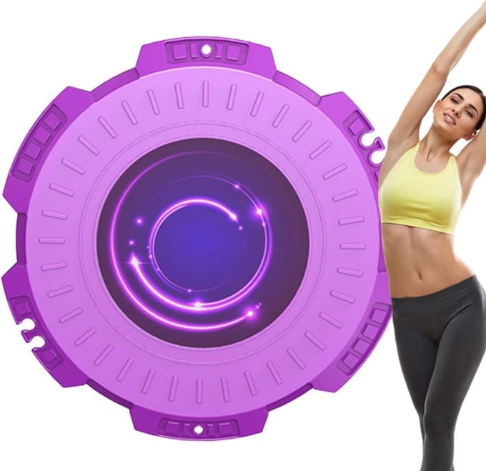 Buikspier Twist Disc - Taille Trainer - Core Training - Stil en Stabiel - 30 cm - Paars