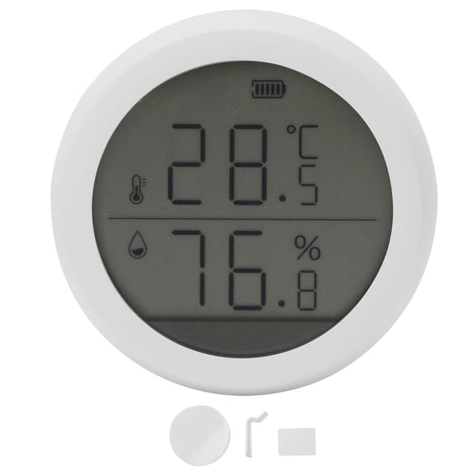 Temperatuur Vochtigheid Sensor LED Display Intelligente Apparatuur voor Thuis Kantoor white