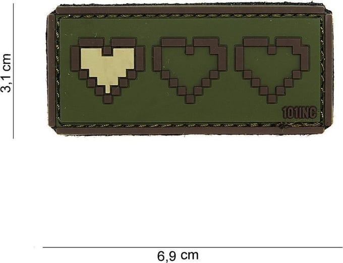 Embleem 3D PVC Last Life groen