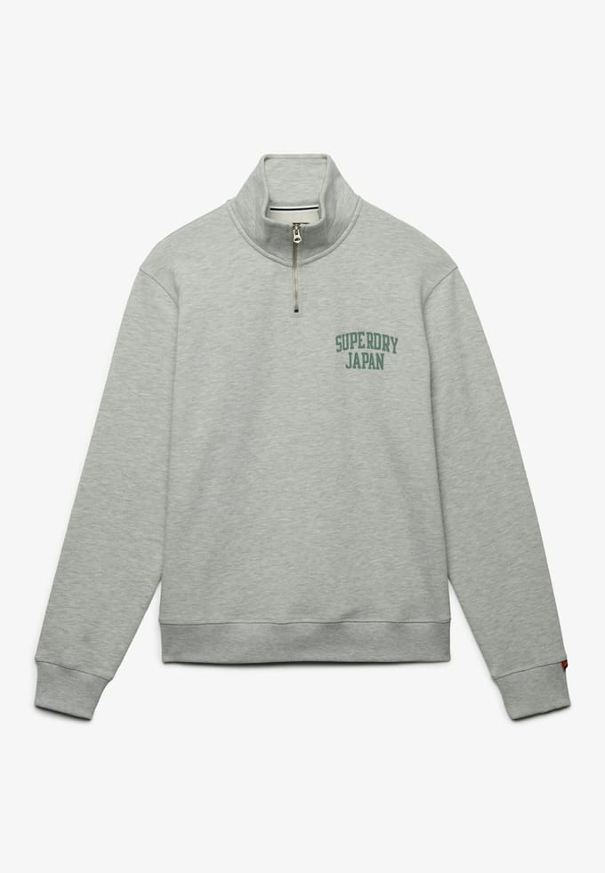 Ronde hals zip sweatshirt Superdry Athletic Essentials