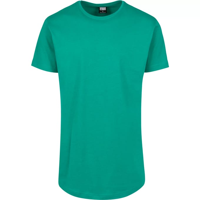 Urban Classics - Shaped Long Heren Tshirt - M - Blauw