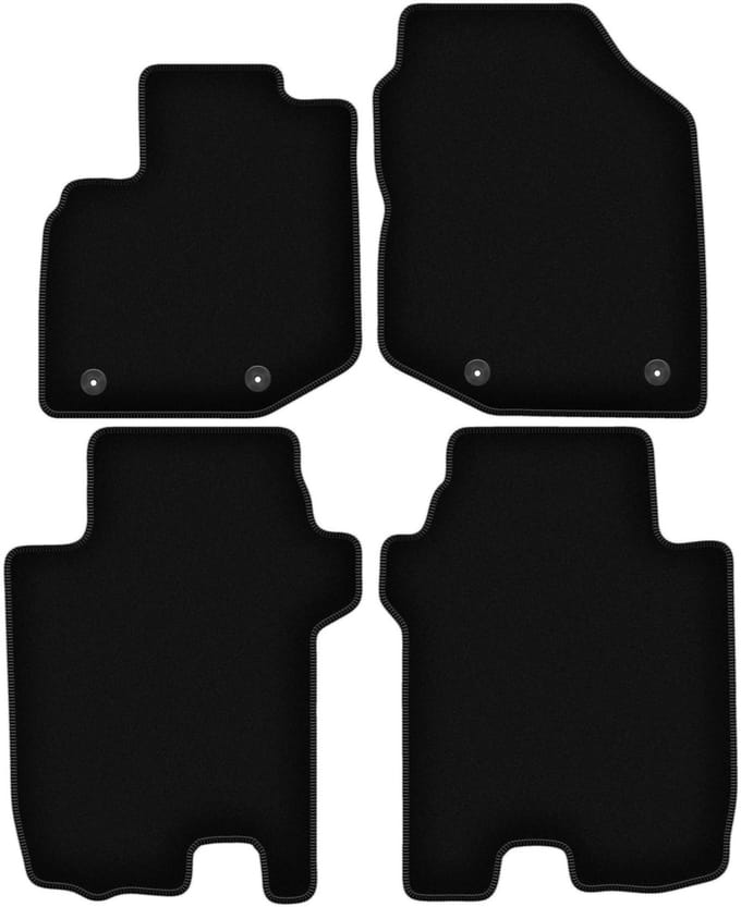 BASIC zwarte veloursmatten voor: Honda City V FL sedan (2011-2013)