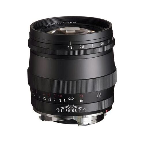 VoigtlÃ¤nder Ultron 75mm f/1.9 M.C. VM  Leica M zwart