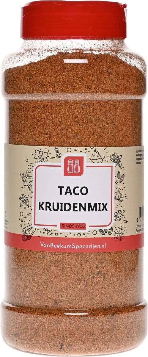 Van Beekum Specerijen - Taco Kruidenmix - Strooibus 485 Gram