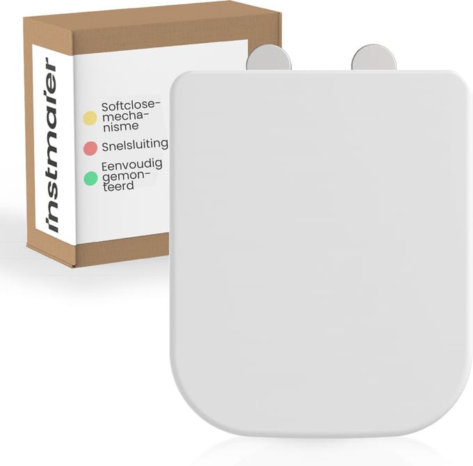 instmaier Helma - WC bril - Duroplast - hoekige vorm - Wit