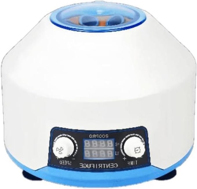 Laboratorium Centrifuge - Scheidingsapparaat - Stoffen Scheiden - Traploze Snelheidsregeling - 4000 tpm - Wit