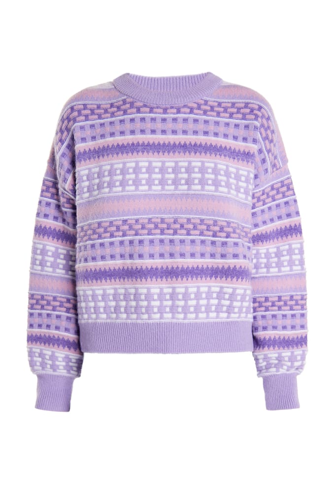IZIA Jumper Dames Lila veelkleurig