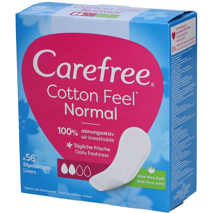 Carefree Cotton Feel Aloe 56 stuks