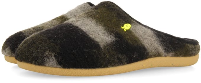 Hot Potatoes 76929 - Pantoffels Heren - Open sloffen met antislip zool - Khaki