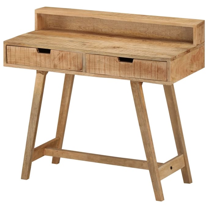 vidaXL - Bureau - 100x45x90 - cm - massief - ruw - mangohout