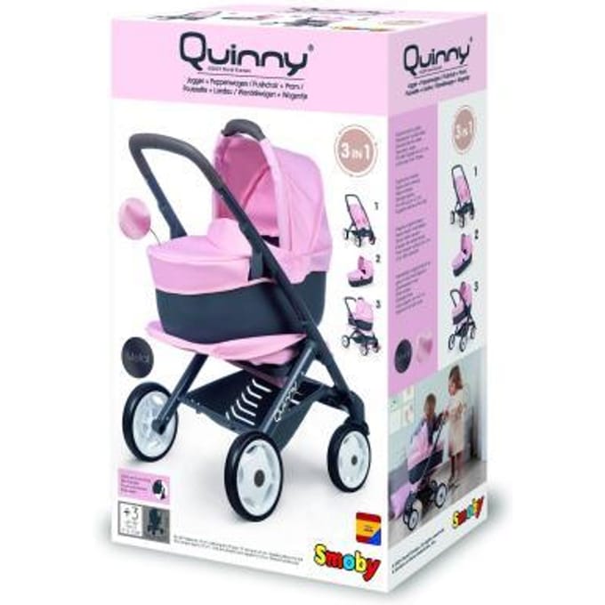 Smoby Quinny wandelwagen met draagwieg Poppenwagens