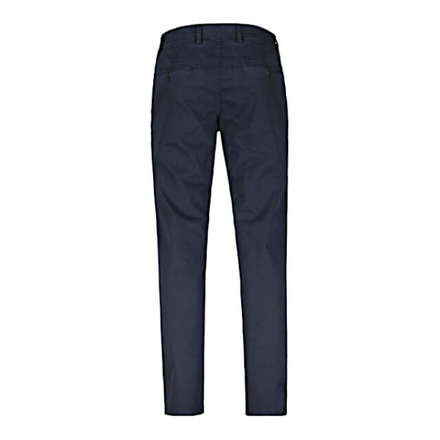 LERROS Basic chino van gestructureerde stof, slim fit , Maat: W30_L32 , Kleur: BLUE NIGHT , 80% katoen, 17% lyocell, 3% elastaan