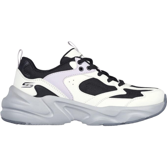 Skechers Dames Bobsbamina Sneakers (Zwart/Wit)