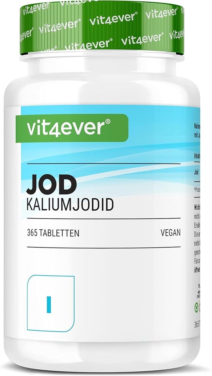 Vit4ever – Jodium Supplement – 400 mcg – 365 Tabletten – Vegan
