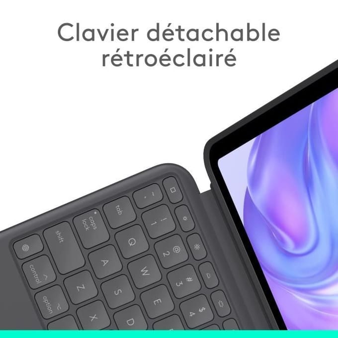 Logitech Combo Touch - Tablettoetsenbord - Geschikt voor iPad Pro 11 inch (M4) - AZERTY - Grafiet