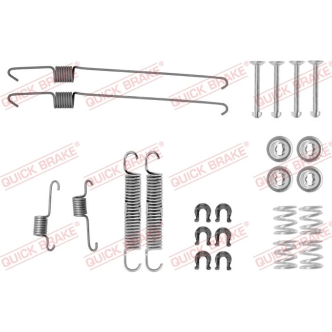 Toebehorenset, remschoenen QUICK BRAKE 105-0001