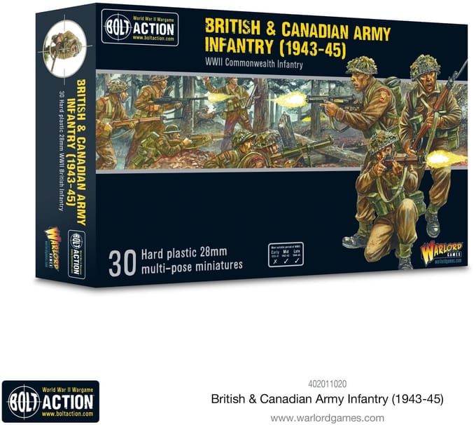 Bolt action: British & Canadian Army infantry (1943-45)
