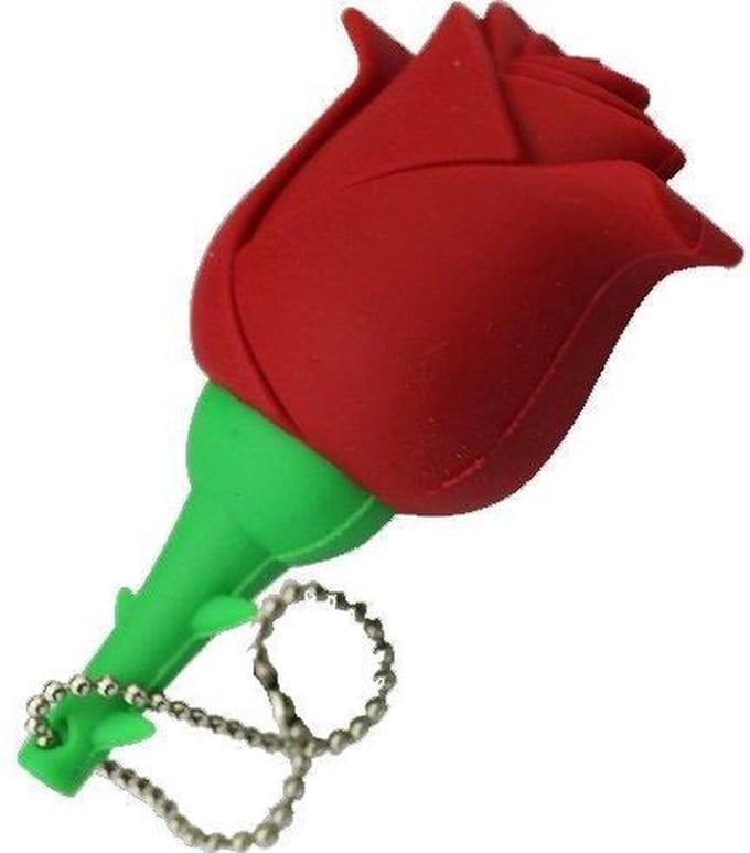 Ulticool USB-stick Roos - 16 GB - Liefde - Rood