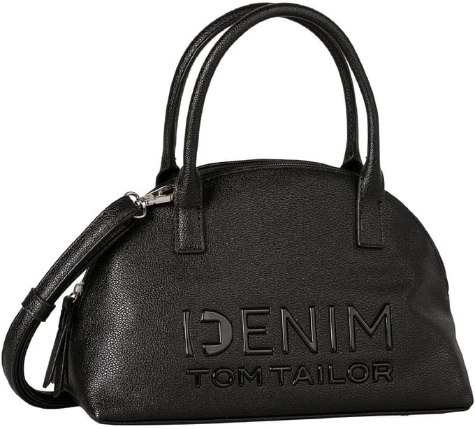 TOM TAILOR schoudertas handtas Aveline Bowling Bag Black zwart