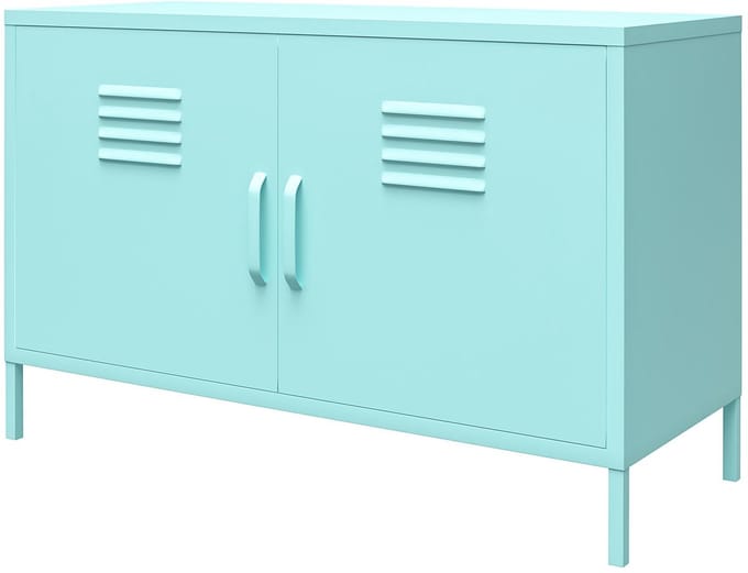 Cache|Kast met 2 deuren in metaal mint