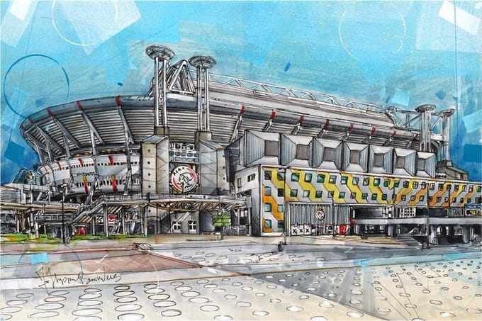 AJAX - Johan Cruijff ArenA - Amsterdam - Poster - 40 x 30 cm