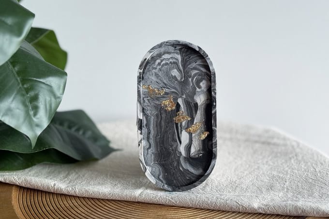 DIY Hobbypakket Giethars schaal zwart