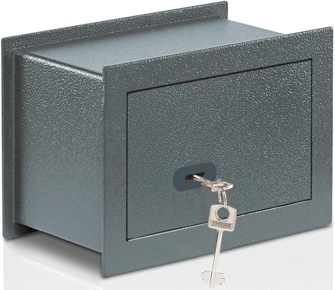 Wandkluis met sleutel - 4,6L - Antraciet