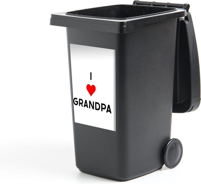 Container sticker Quotes - Spreuken - Vaderdag - I love grandpa - 40x60 cm - Kliko sticker