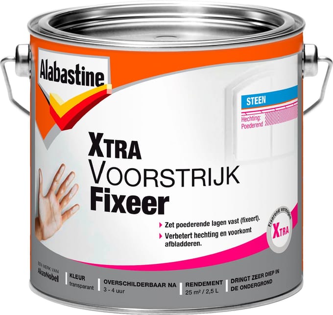 Alabastine Xtra Voorstrijk Primer - Muur En Plafond - Transparant - 2,5l