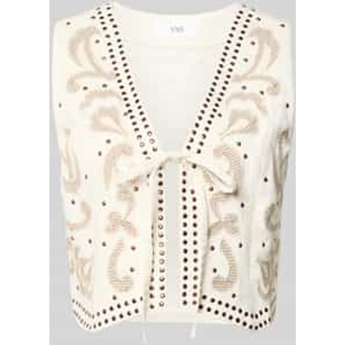 regular fit bodywarmer van pure viscose model 'Velas'