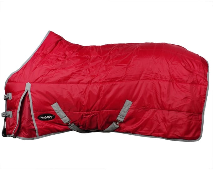 Pagony Deluxe II Staldeken - Paardendeken - Maat: 155 - Rood - Polyester