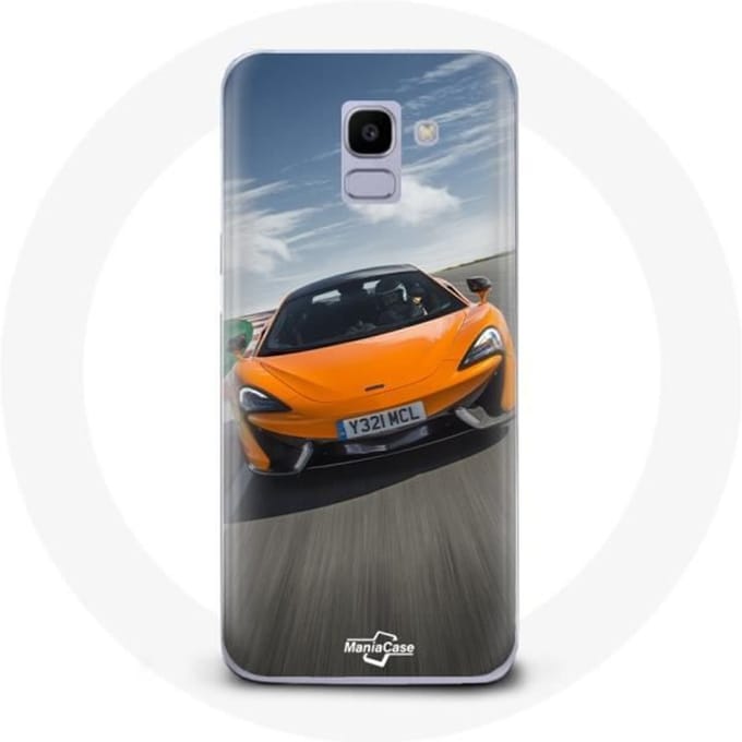 Case voor Samsung Galaxy A6 2018 Formule 1 McLaren Oranje