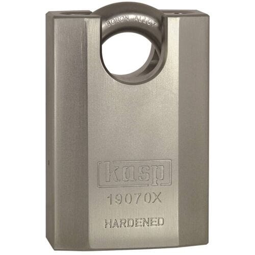 Kasp K19070XD Hangslot 70 mm Verschillend sluitend Zilver Sleutelslot