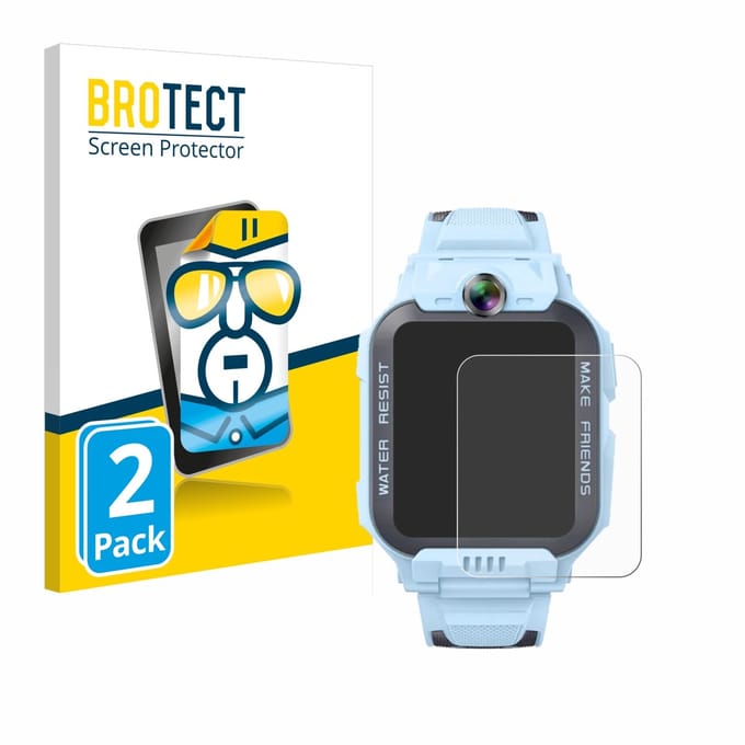 BROTECT - Screenprotector voor Imoo Watch Phone Z7 - Folie Beschermfolie transparant 2 Stuks