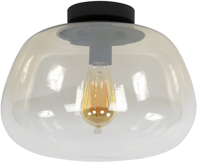 Giga Meubel Plafondlamp Pulse - Amber - 1-Lichts - 36x36x22cm
