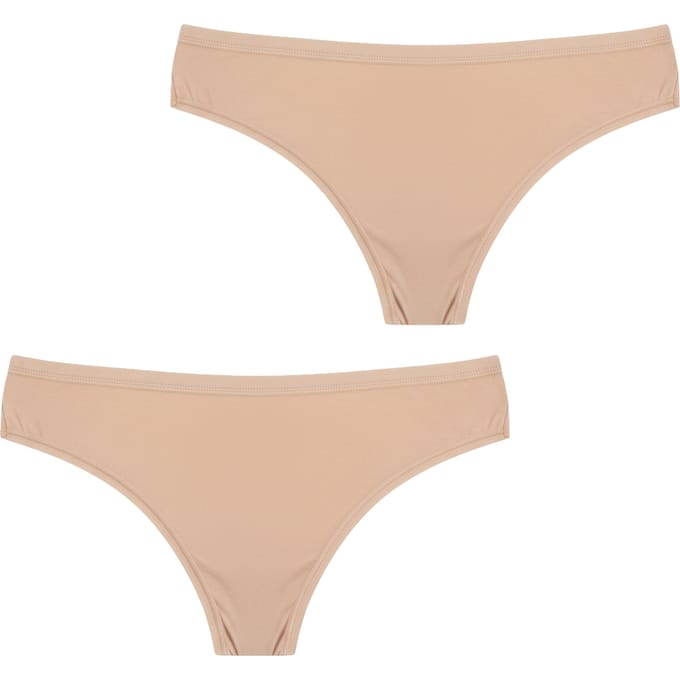 Pakket van 2 Micromodal Bikini Slips voor Dames Q107