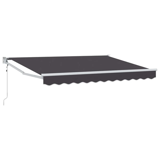 vidaXL - Uitschuifbare - luifel - Antraciet - 3,5 - x - 2 - m - Polyester - en - Metaal