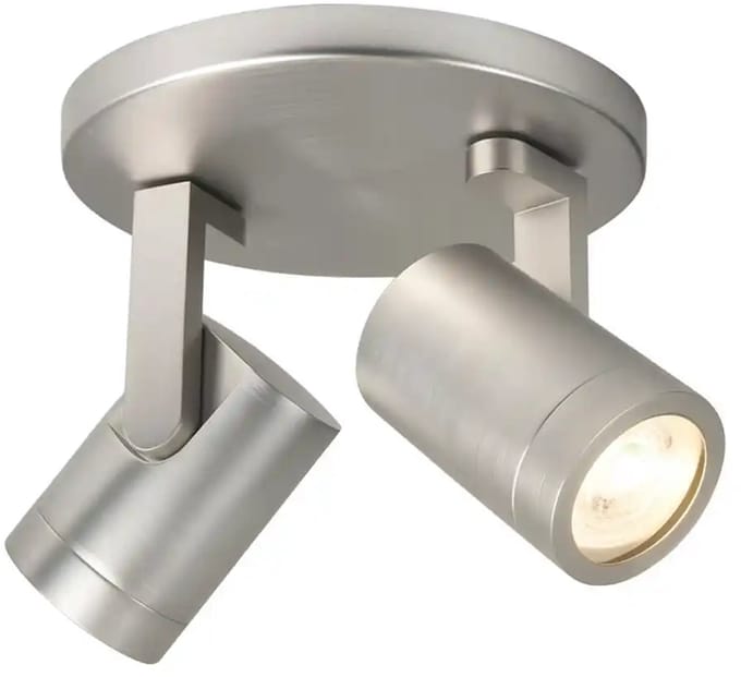 Opbouwspot Aston | Nickel Metaal | Rond | GU10 | 2-voudig | ⌀ 17cm