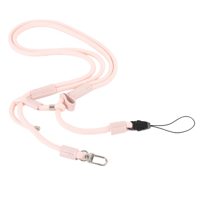 Zakcamera Lanyard Dubbelzijdig Verstelbare Nekhangband voor Pocket 3 Roze beige