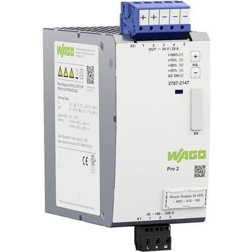 WAGO 2787-2147 DIN-rail netvoeding 20 A 480 W Inhoud 1 stuk(s)
