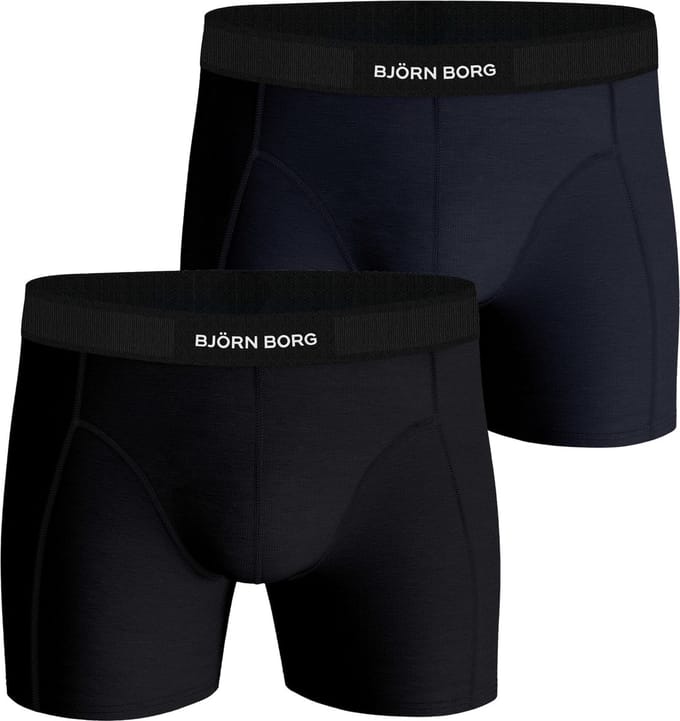 Bjorn Borg Boxers 2 Pack Black/Blue - Maat M - Heren - Boxershorts