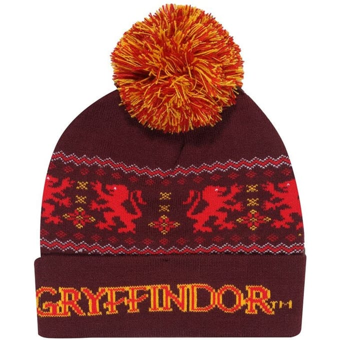 Harry Potter Gryffindor Unisex Beanie - rood/geel - Standard
