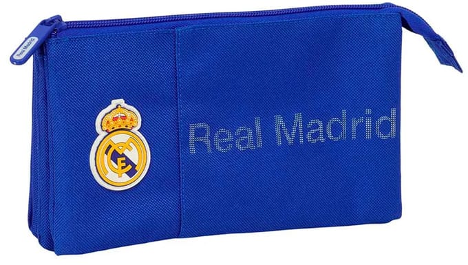 Safta Real Madrid 22x12x3 Cm Triple Etui Blauw Man