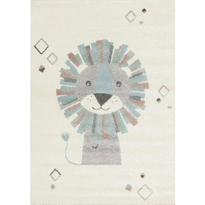 Kinderkamer tapijt Yellow Tipi Crazy Lion II